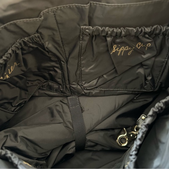 Rebecca Minkoff Knocked Up Black Leather Nylon Diaper Bag NWOT - Picture 8 of 16